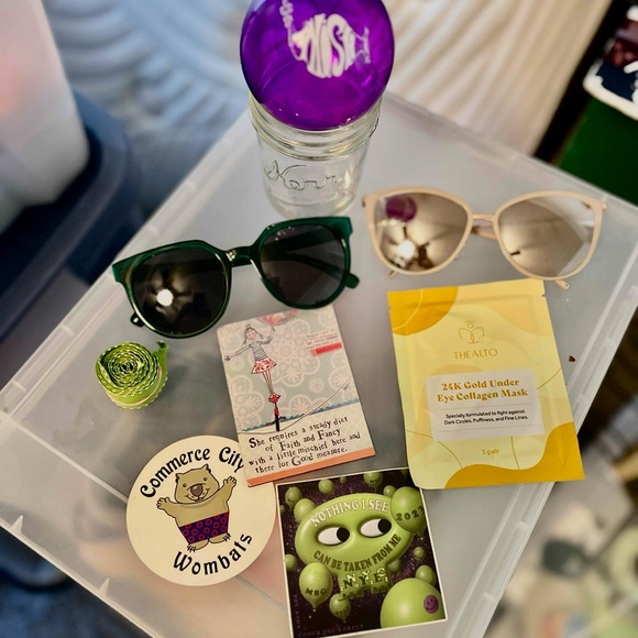 Closet Bundle: Sunglasses, Skincare, Phish Ornament, Stickers - Picture 1 of 9
